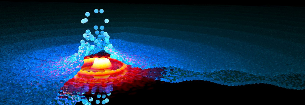 Simulation of spiral wave